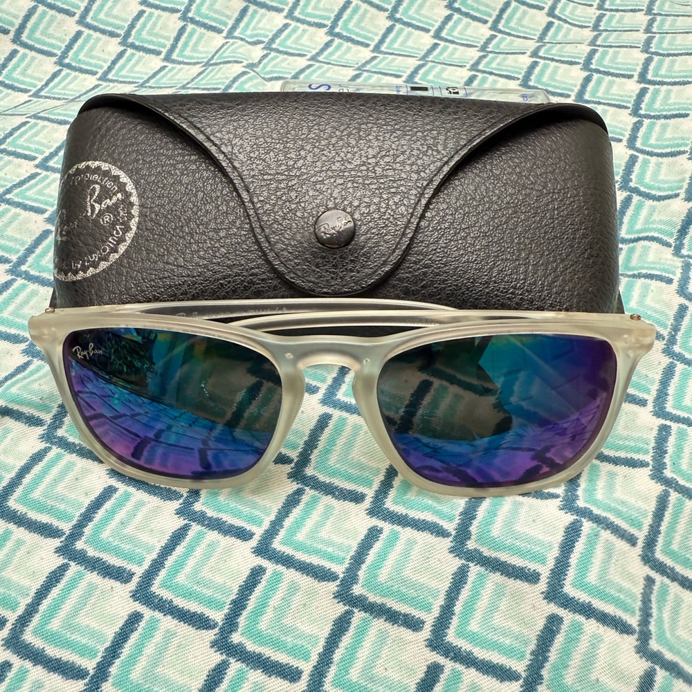 Ray-Ban White Frame Sunglasses